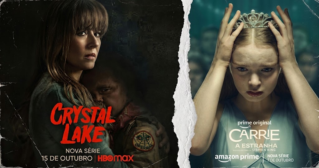 Pôster de Carrie e Crystal Lake: duas formas de reinventar o terror